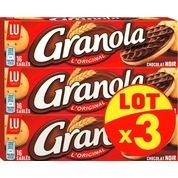 Granola 3x195gr choc noir lotx