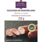 Saucisses de Montbéliard, fumées et cuites