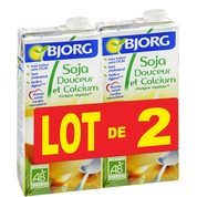 Lot 2 soja calcium 2x1l bjorg
