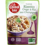 Risotto Orge et Riz au soja et aux champignons