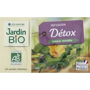 Infusion Détox, Bouleau, pissenlit, hibiscus, bardane, saveur menthe