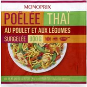 Poêlée Thaï au poulet et aux légumes