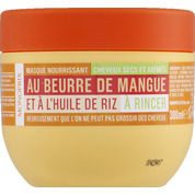 Masque nourrissant au beurre de mangue, cheveux secs