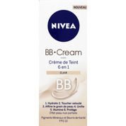 Crème de teint 6 en 1. Clair, enrichie en pigments minéraux et en beurre de karité.