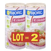Lot 2 galettes 4 cereales bjorg