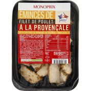 Emincés de filet de poulet à la provençale