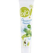 Dentifrice blancheur à la menthe bio