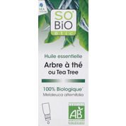 Huile essentielle, arbre à thé ou tea tree, 100% biologique.