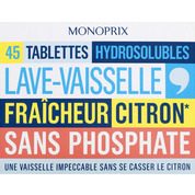 Tablettes hydrosolubles fraîcheur citron lave-vaisselle