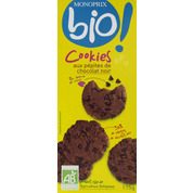 Cookies aux pépites de chocolat noir et au cacao maigre issue de l’agriculture biologique