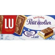 Biscuits avec tablette de chocolat au lait fourré au lait, sachets fraîcheur