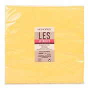 Serviettes triple épaisseur, 33x33cm, jaune passion