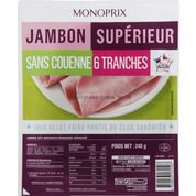 Jambon supérieur sans couenne, VPF