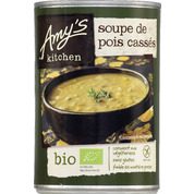 Soupe bio de pois cassés