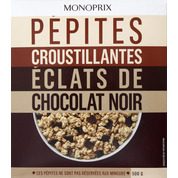 Céréale Pépites croustillantes éclats de chocolat noir