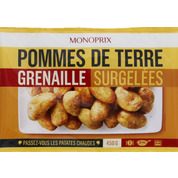 Pommes de terre grenaille, préfrites à l’huile d’olive et au sel de Guérande