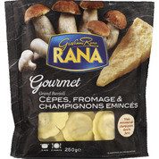 Grand ravioli cèpes fromages & champignons émincés – Gourmet