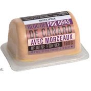 Foie gras de canard, avec morceaux, origine France