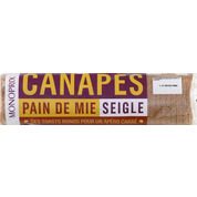 Canapés pain de mie seigle