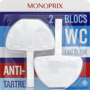 Blocs WC eau bleue anti-tartre