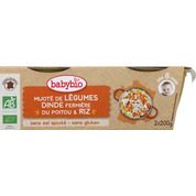 Mijoté de légumes, dinde et riz 8 mois