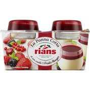 Panna Cotta avec coulis au cinq fruits rouges