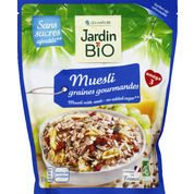 Muesli aux graines gourmandes, mélange de céréales, graines et raisins secs bio
