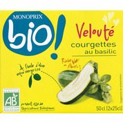 Velouté courgettes au basilic AB