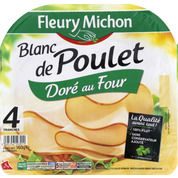 Blanc de poulet, doré au four