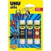 Lot bâtons de colle UHU Stick effet métallique