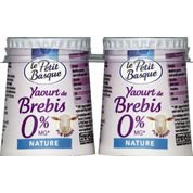 Yaourt de brebis nature, 0% de matière grasse