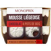 Mousse liégeoise au chocolat