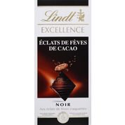 Chocolat noir extra fin traditionnel aux éclats de fèves de cacao