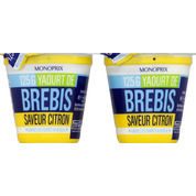 Yaourt de brebis saveur citron