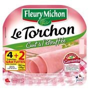 Jambon le torchon cuit à l’etouffée sans couenne