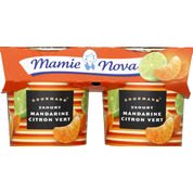 Yaourt sucré à la mandarine et au citron vert