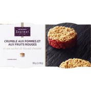 crumble aux pommes et aux fruits rouges