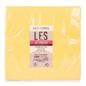 Serviettes double épaisseur, 33x33cm, jaune passion