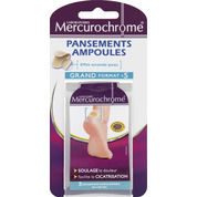 Pansements ampoules grands formats, soulage la douleur, facilite la cicatrisation.