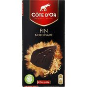 Chocolat noir aux graines de sésame