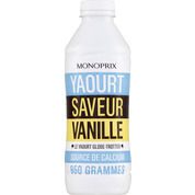 Yaourt à boire saveur vanille