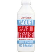 Yaourt à boire saveur fraise