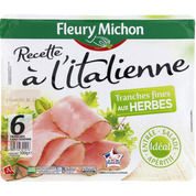 Fines tranches de jambon aux herbes