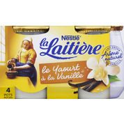 Le yaourt à la vanille