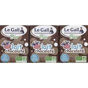 Lait biologique demi-écrémé chocolaté