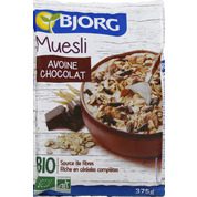 Muesli avoine chocolat bio