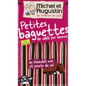 Petites baguettes au chocolat noir et pointe de sel