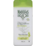 Douche & bain crème, sève d’aloe vera & fleur d’amandier