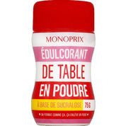 Édulcorant de table en poudre