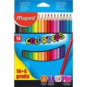 18 crayons couleurs Color Peps
